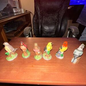 Colorful Bird Figurine Set